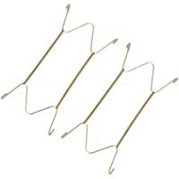 F Fityle Ganchos De Pared Extensibles para Colgar Placas Colgantes De Pared para Platos Y Platos Decorativos - Dorado- 6…